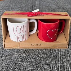 Rae Dunn Love You Heart Mug Gift Set - new in a box! ❤️❤️❤️